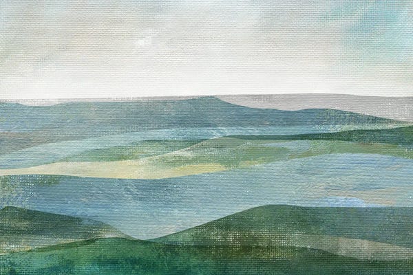 Large Minimalist Art - Canvas Prints: River Valley by Nan