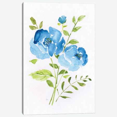 Blue Morning Bouquet I Canvas Print #NAN592} by Nan Canvas Art