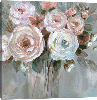 Bouquet in Blush Canvas Art Print - Granny Chic