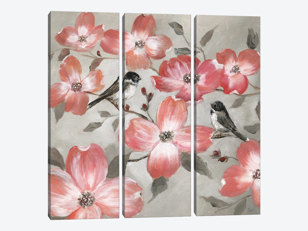 Chickadee Spring I by Nan 3-piece Art Print