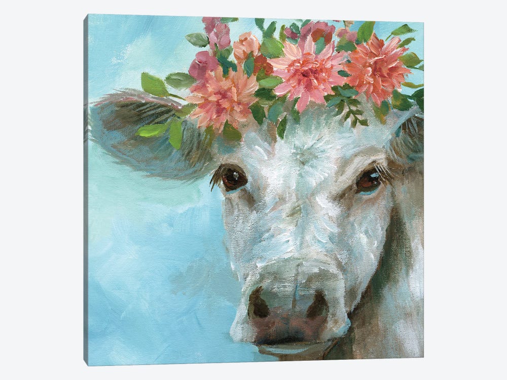 Happy Bessie by Nan 1-piece Canvas Art Print