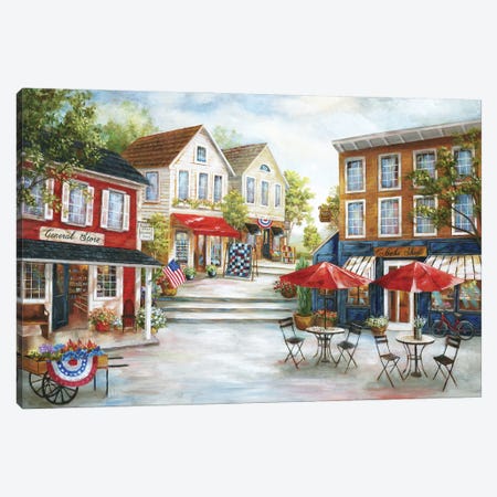 Home Town Charm Canvas Print #NAN604} by Nan Canvas Art Print