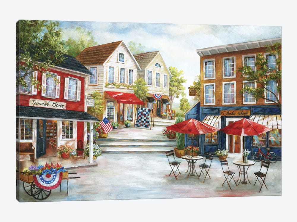 Home Town Charm by Nan 1-piece Canvas Art