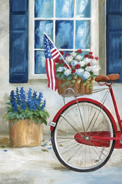 American Décor: Patriot Bike I by Nan