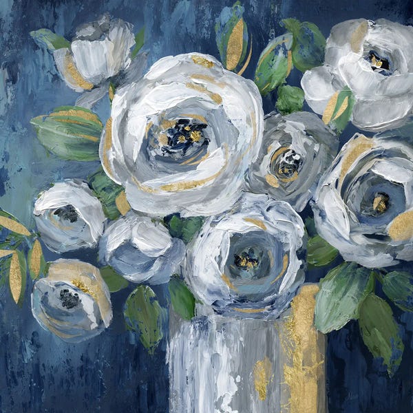 Bouquets: Indigo Touch of Gold by Nan