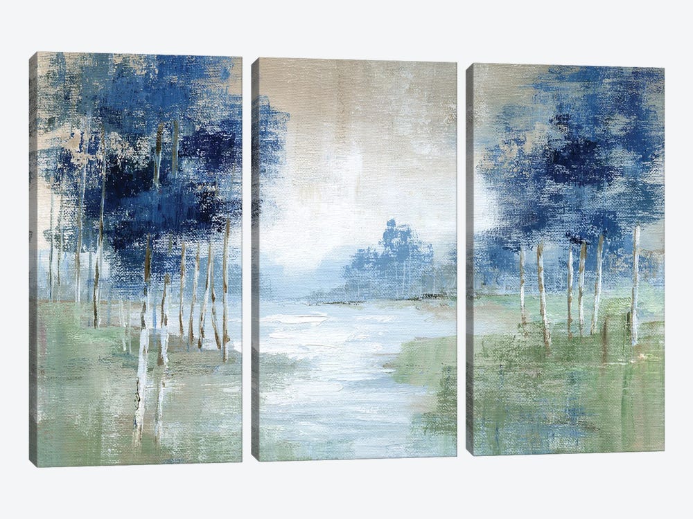 Birch River by Nan 3-piece Canvas Artwork