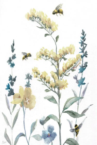 Insects: Bumble Bee Garden I by Nan