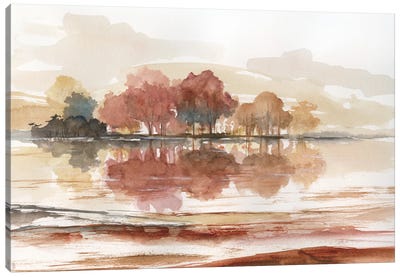 Earthy Dreams Canvas Art Print - Lake Art