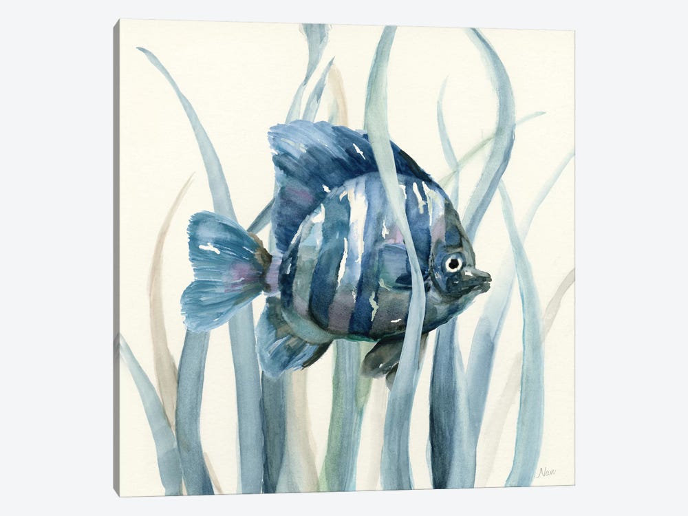 Fish in Seagrass I by Nan 1-piece Canvas Art