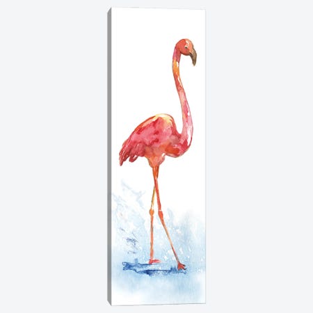 Flamingo Splash I Canvas Print #NAN65} by Nan Canvas Artwork
