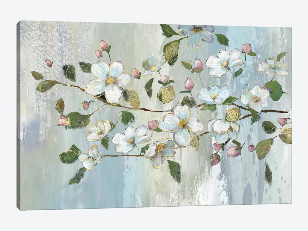 Painterly Blossoms by Nan 1-piece Canvas Artwork