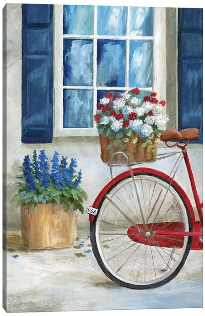 Summer Ride I Canvas Art Print - Bicycle Art