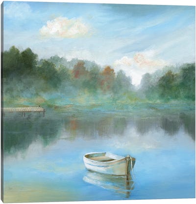 Tranquil Morning Canvas Art Print - Lakehouse Décor