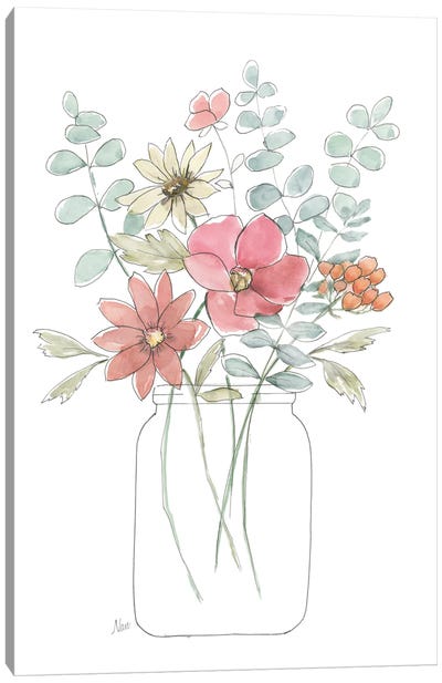 Whimsical Wildflowers II Canvas Art Print - Nan