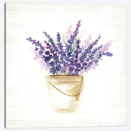 Bucket Of Lavender I Canvas Print #NAN706} by Nan Canvas Wall Art