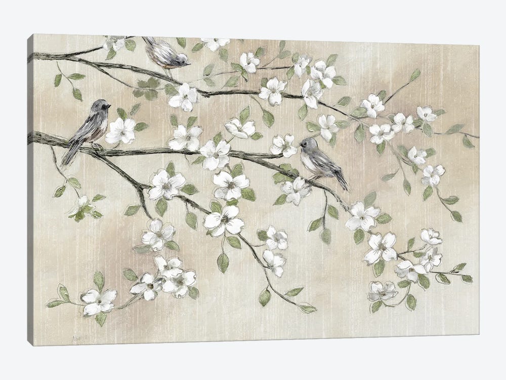 Early Birds And Blossoms by Nan 1-piece Canvas Art