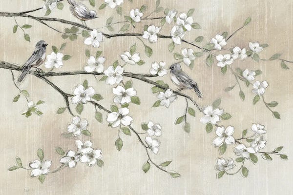 Modern Farmhouse Living Room: Early Birds And Blossoms by Nan