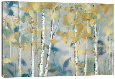 Gilded Forest I Canvas Art Print - Aspen and Birch Trees