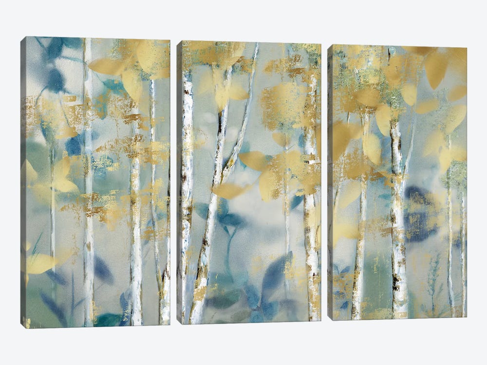 Gilded Forest I by Nan 3-piece Canvas Artwork