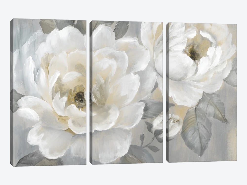 Perfect Peonies by Nan 3-piece Canvas Art