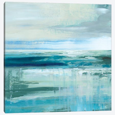 Abstract Sea And Teal Canvas Print #NAN735} by Nan Canvas Art Print