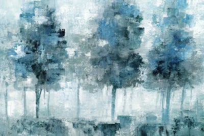 Shady Blue Forest by Nan art print