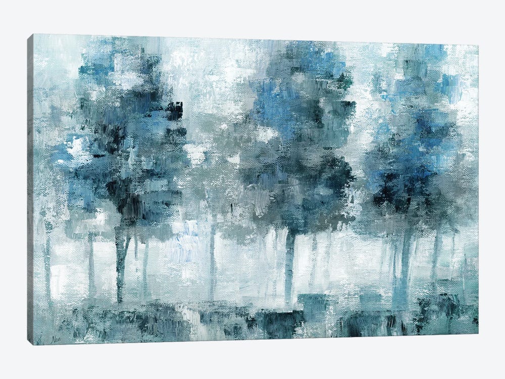 Shady Blue Forest by Nan 1-piece Canvas Art Print