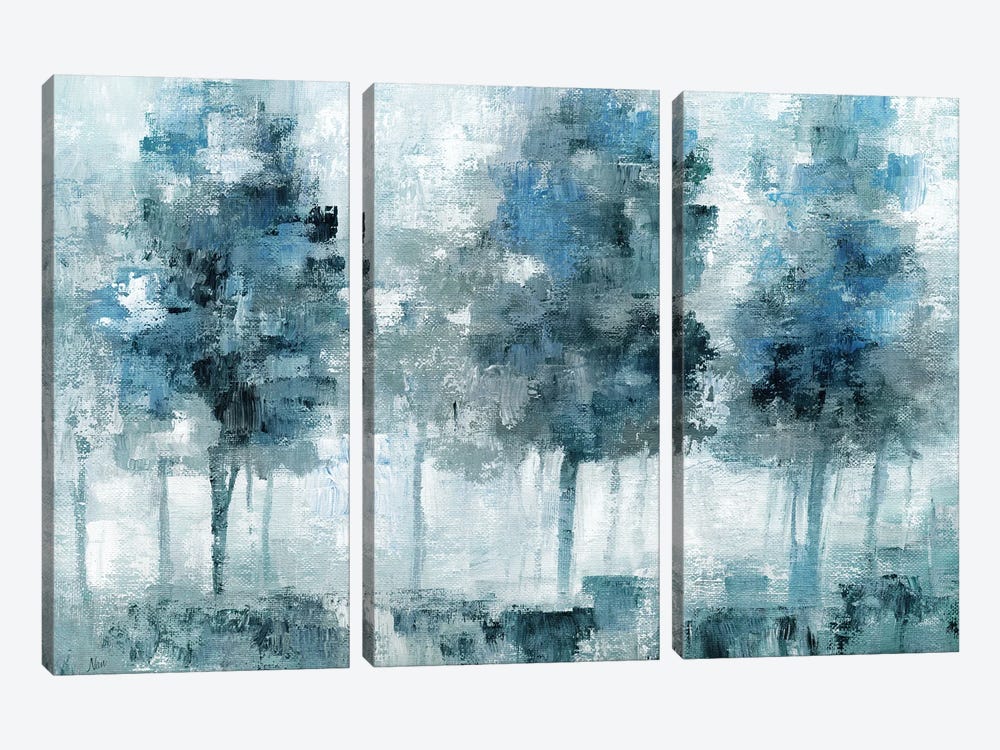 Shady Blue Forest by Nan 3-piece Art Print