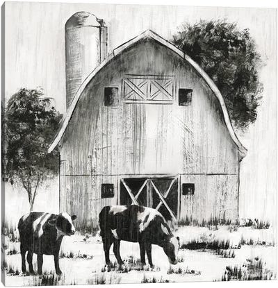 Country Cows Canvas Art Print - Nan
