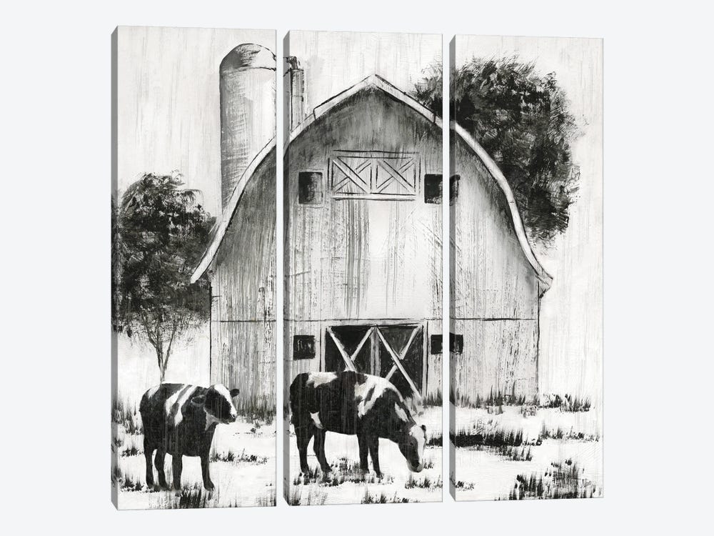 Country Cows by Nan 3-piece Canvas Art Print