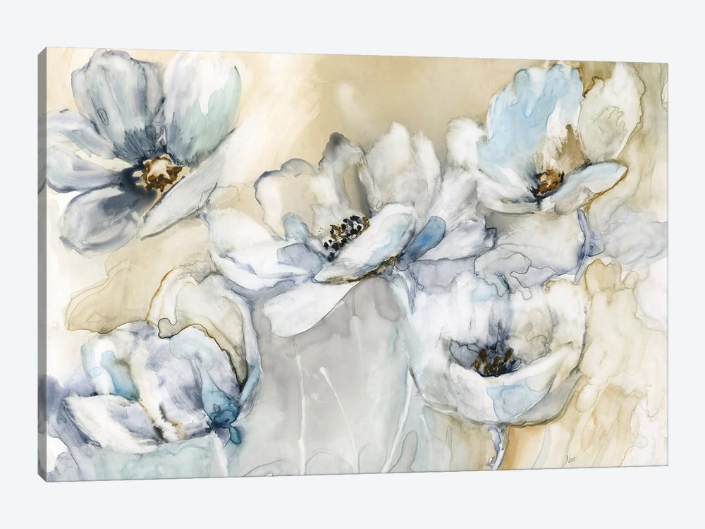Soft Blooms by Nan 1-piece Canvas Artwork