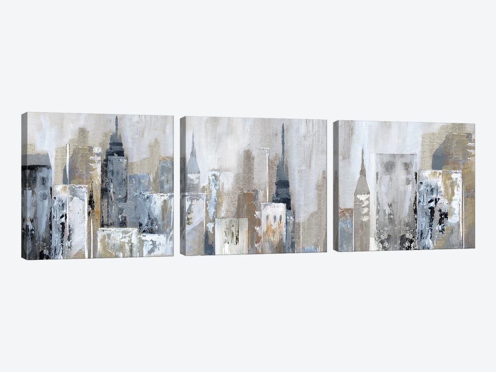 Bay City Reflection by Nan 3-piece Canvas Art