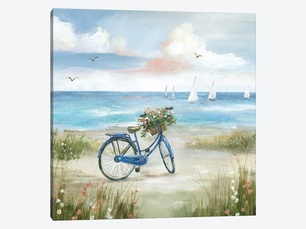 Beach Bike Bliss by Nan 1-piece Canvas Art
