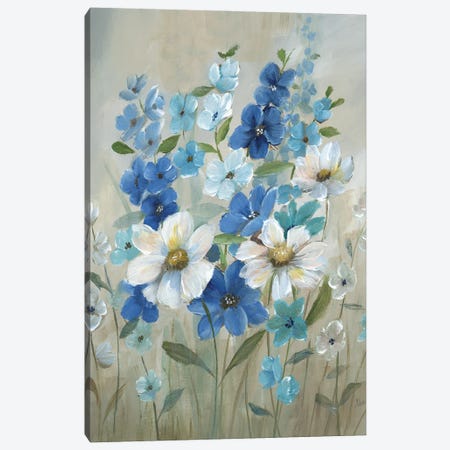 Blue Garden II Canvas Print #NAN771} by Nan Canvas Artwork