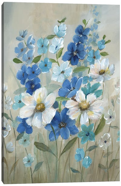 Blue Garden II Canvas Art Print - Nan