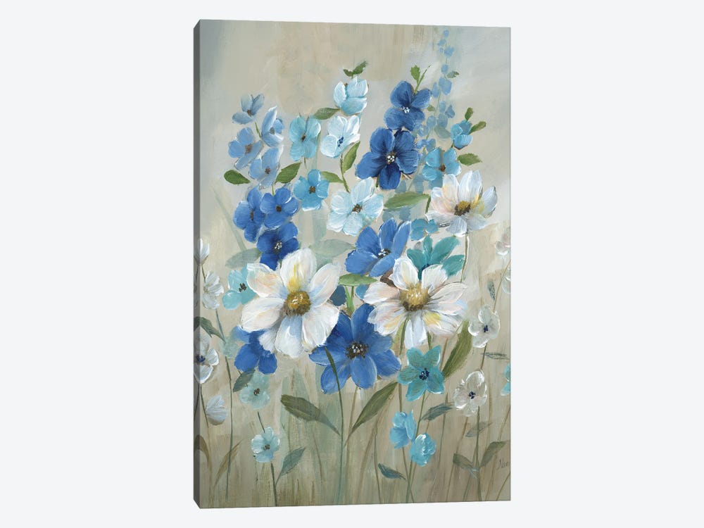 Blue Garden II by Nan 1-piece Art Print