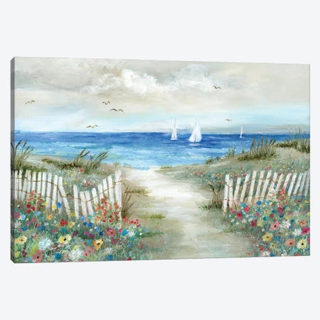 Coastal Garden Canvas Print #NAN772} by Nan Canvas Artwork