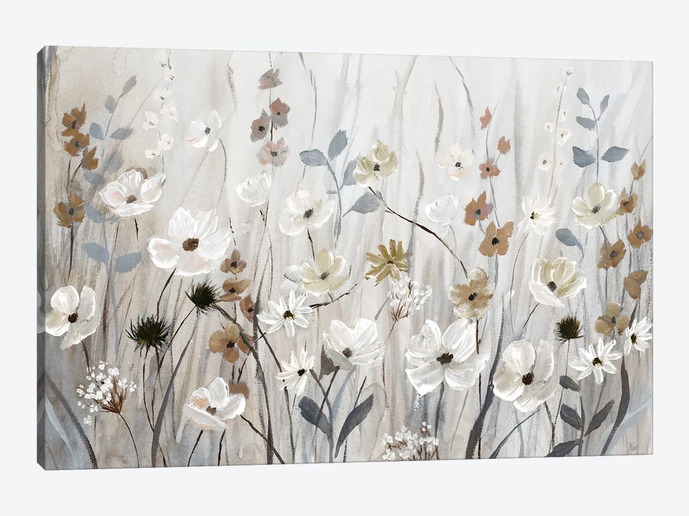Misty Meadow Field by Nan 1-piece Canvas Art Print