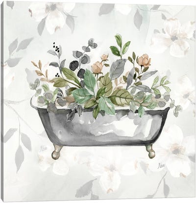 Soft Floral Tub I Canvas Art Print - Nan