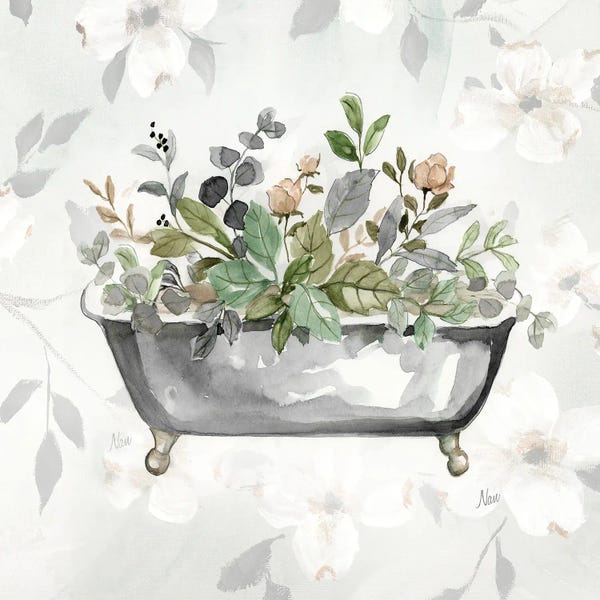 Nan: Soft Floral Tub I by Nan