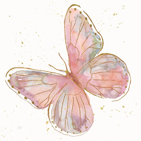 Nan: Blush Butterfly I by Nan