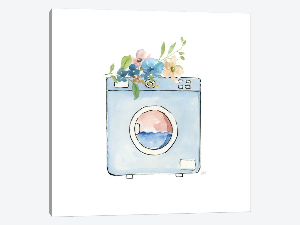 Laundry Washer by Nan 1-piece Canvas Art