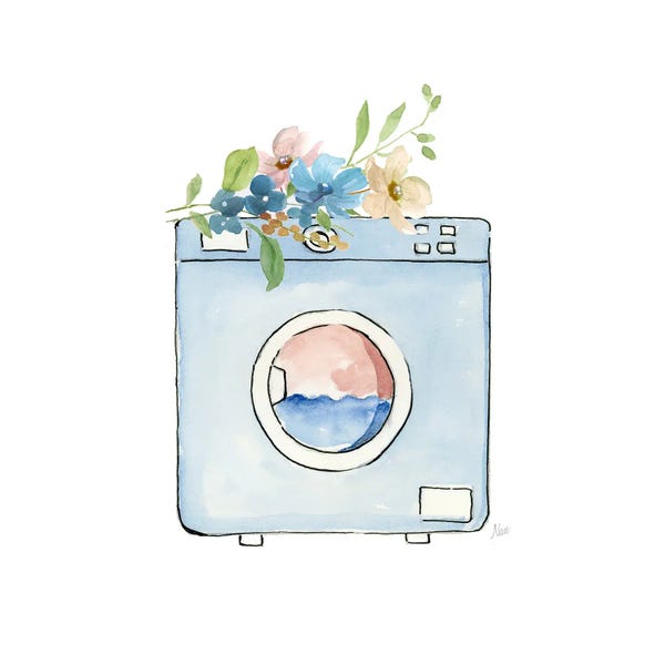 Illustrations: Laundry Washer by Nan