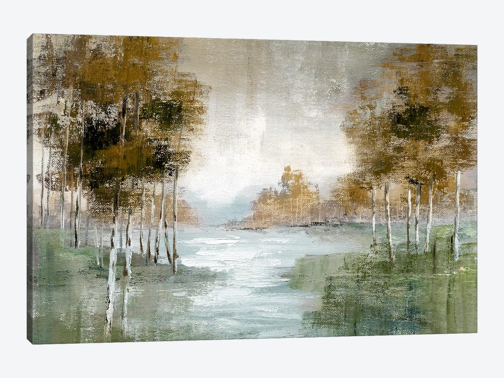 Fall Birch River by Nan 1-piece Canvas Wall Art