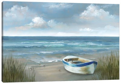 High Tide Boat Canvas Art Print - Nan