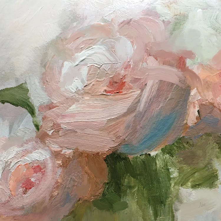 Peachy Peony by Nan wall art