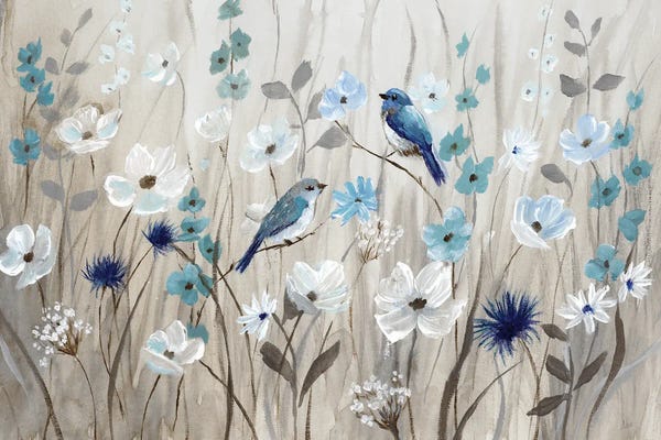 Jays: Bluebirds in Spring by Nan