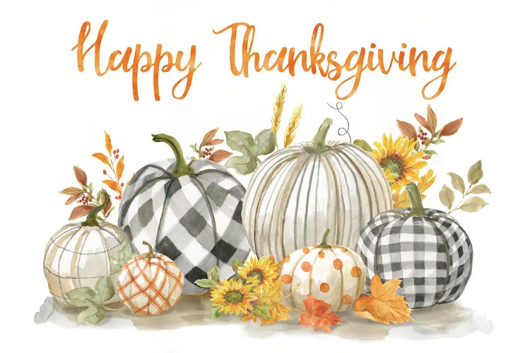 Thanksgiving Pumpkins by Nan wall art