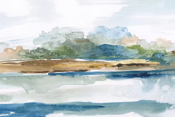 Abstract Bathroom: Blue Solace by Nan