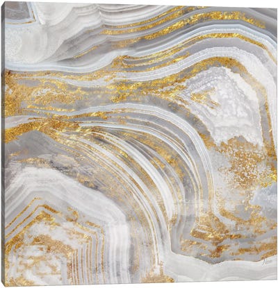 Agate Allure I Canvas Art Print - Agate, Geode & Mineral Art